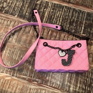 Justice Initial “J” Crossbody Bag